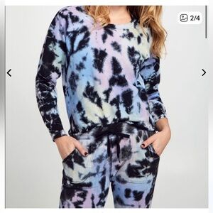 NSF Shawnee Obsidian Tie Dye Sweatshirt and Joggers.